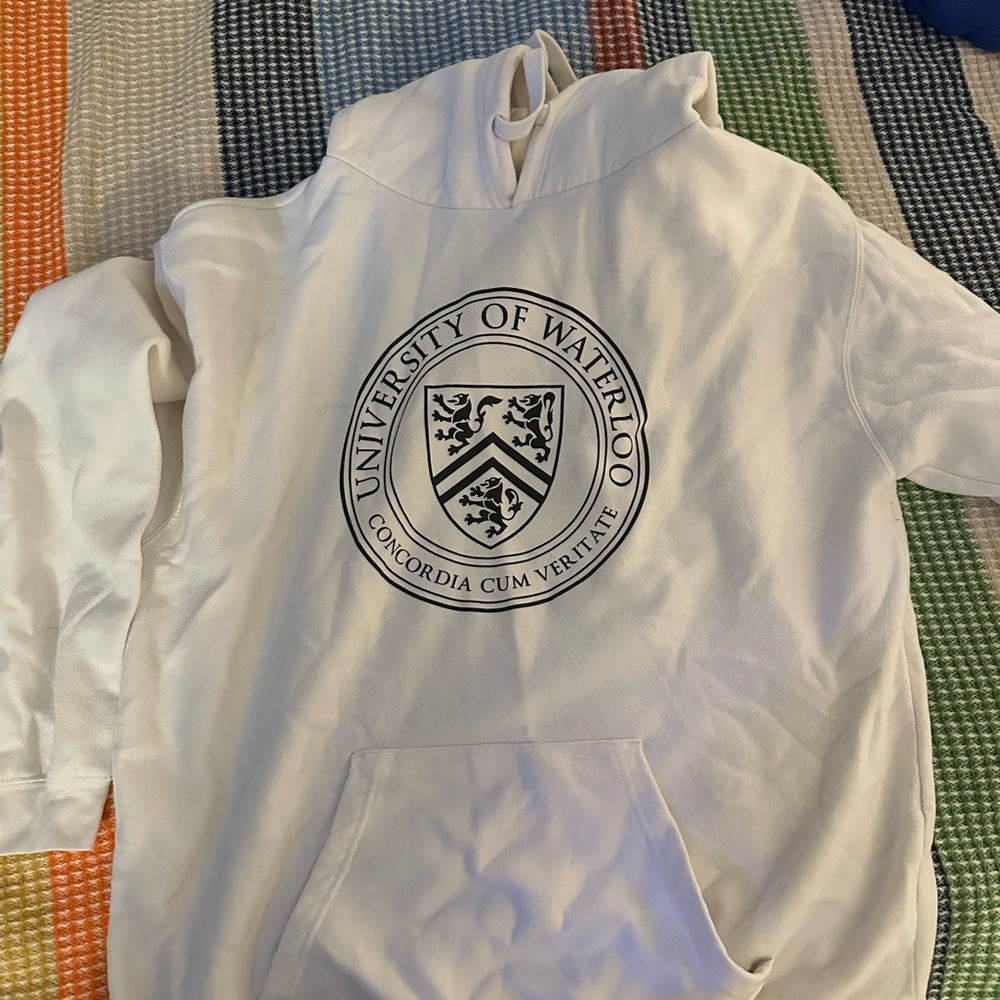 University of Waterloo White Hoodie